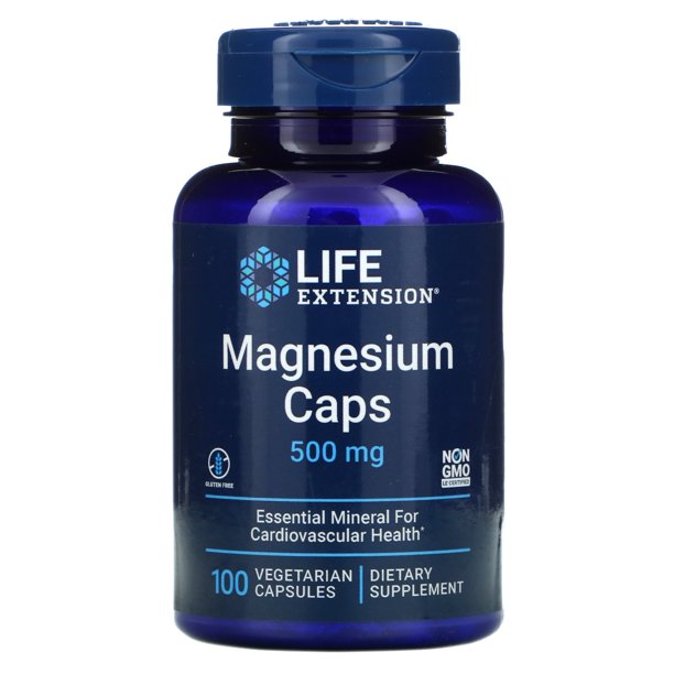 Magnesio 500mg --- Life Extension -- 100 Caps