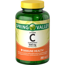 Cargar imagen en el visor de la galería, Spring Valley Vitamina C 500mg con 250 Tabletas
