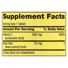 Cargar imagen en el visor de la galería, Spring Valley Vitamina C 500mg con 250 Tabletas
