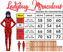 Cargar imagen en el visor de la galería, DISFRAZ LADYBUG MIRACULOUS NIÑA / 100-150 cms
