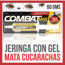 Cargar imagen en el visor de la galería, Combat Max Jeringa Americana Veneno Mata Cucarachas 60g
