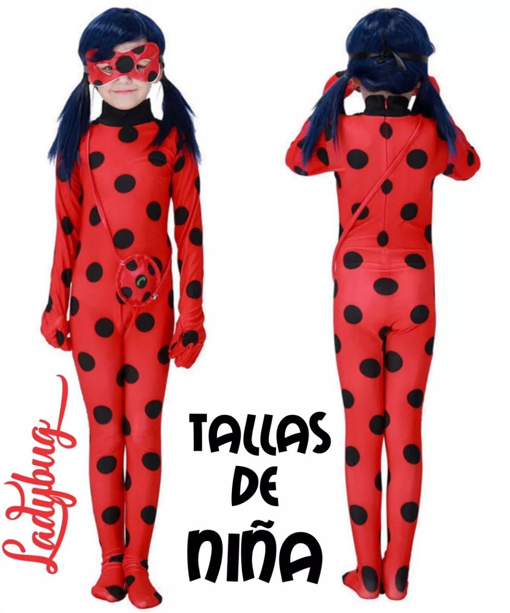 DISFRAZ LADYBUG MIRACULOUS NIÑA / 100-150 cms